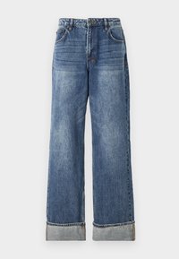 LOW RIDER CUFFED AGED - Jeans straight leg - blue denim