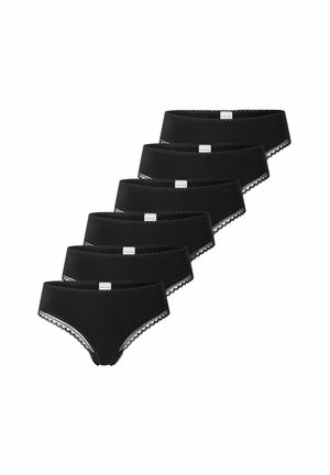 Schiesser, SCHIESSER DAMEN CHEEKY STRINGS | 6ER PACK - Thong - schwarz