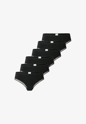 Schiesser, SCHIESSER DAMEN CHEEKY STRINGS | 6ER PACK - Thong - schwarz