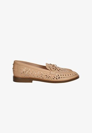 TWINSET, MOCASSINI TRAFORATI - Scarpe senza lacci - beige