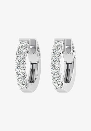 Ethische Diamanten, Ohrringe - white gold-coloured