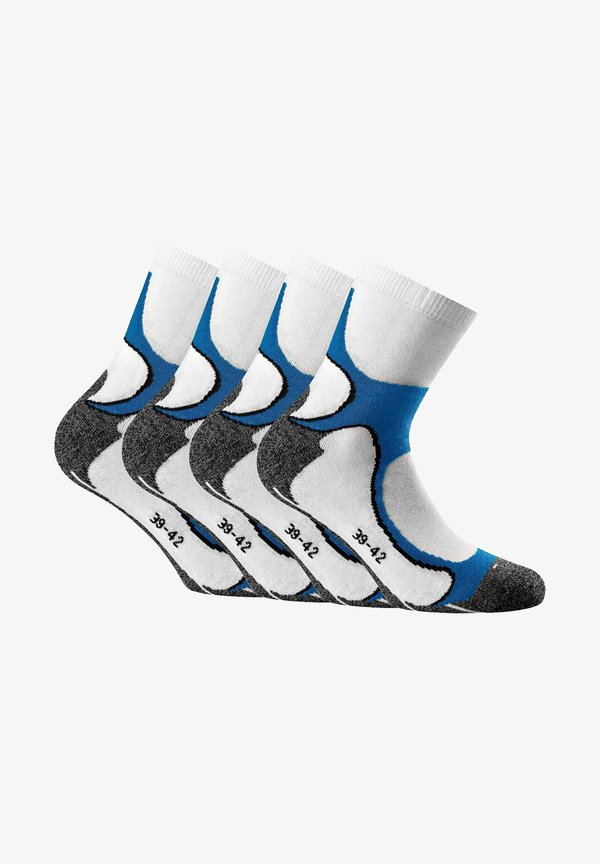 BASIC UNISEX RUNNING 4ER OUTDOOR, WALKING - Socks - weiß blau