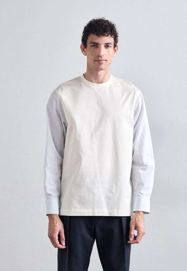 CONTRAST SLEEVE - Long sleeved top - parchment