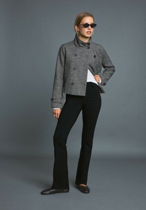 Stradivarius, HIGH NECK JACKET - Veste légère - dark grey