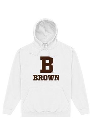 Henry Tiger BROWN UNIVERSITY INITIAL - Mikina s kapucí - white