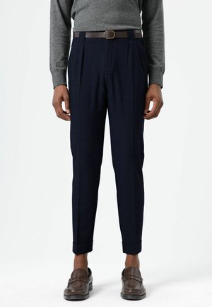 HIGH WAIST - Chino - navy