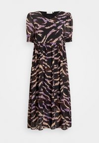 Kaffe NEFERI DRESS - Vestido de dia - black/brown/purple