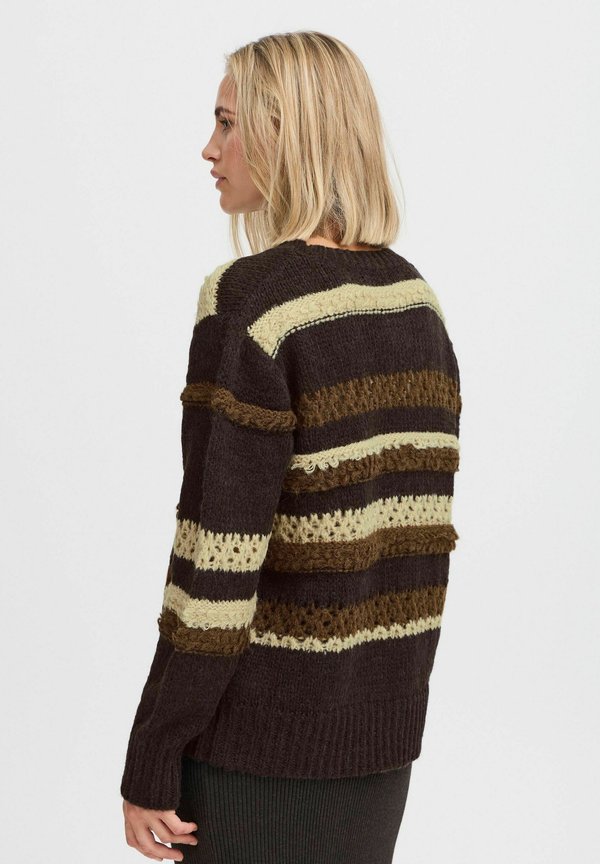 PZJACKIE - Jumper - espresso striped2