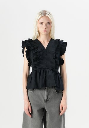 YASRUNA RUFFLE - Bluse - black