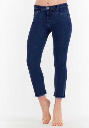 FREDDY CROPPED SVASATI E FONDO SFRANGIATO - Slim fit jeans - denim