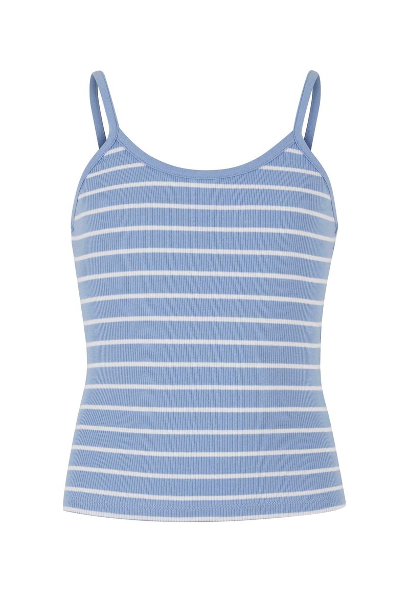 Urban Classics STRIPED - Top - powderblue white