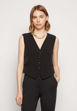 ONLASTRID SHORT FITTED - Vest - black