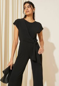 Friends Like These SHORT SLEEVE TIE WAIST - Kombinezon - black