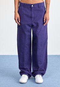 Carhartt WIP BRANDON DOUBLE KNEE PANT - Cargobroek - aura rinsed