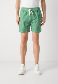 Les Deux STAN STRIPE SWIM - Šortky - vintage green/light ivory