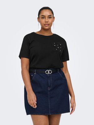 ONLY Carmakoma CARZENIA O NECK  - T-shirts med print - black