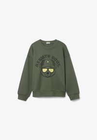 Sélectionné, grün y military green stampa silly bear