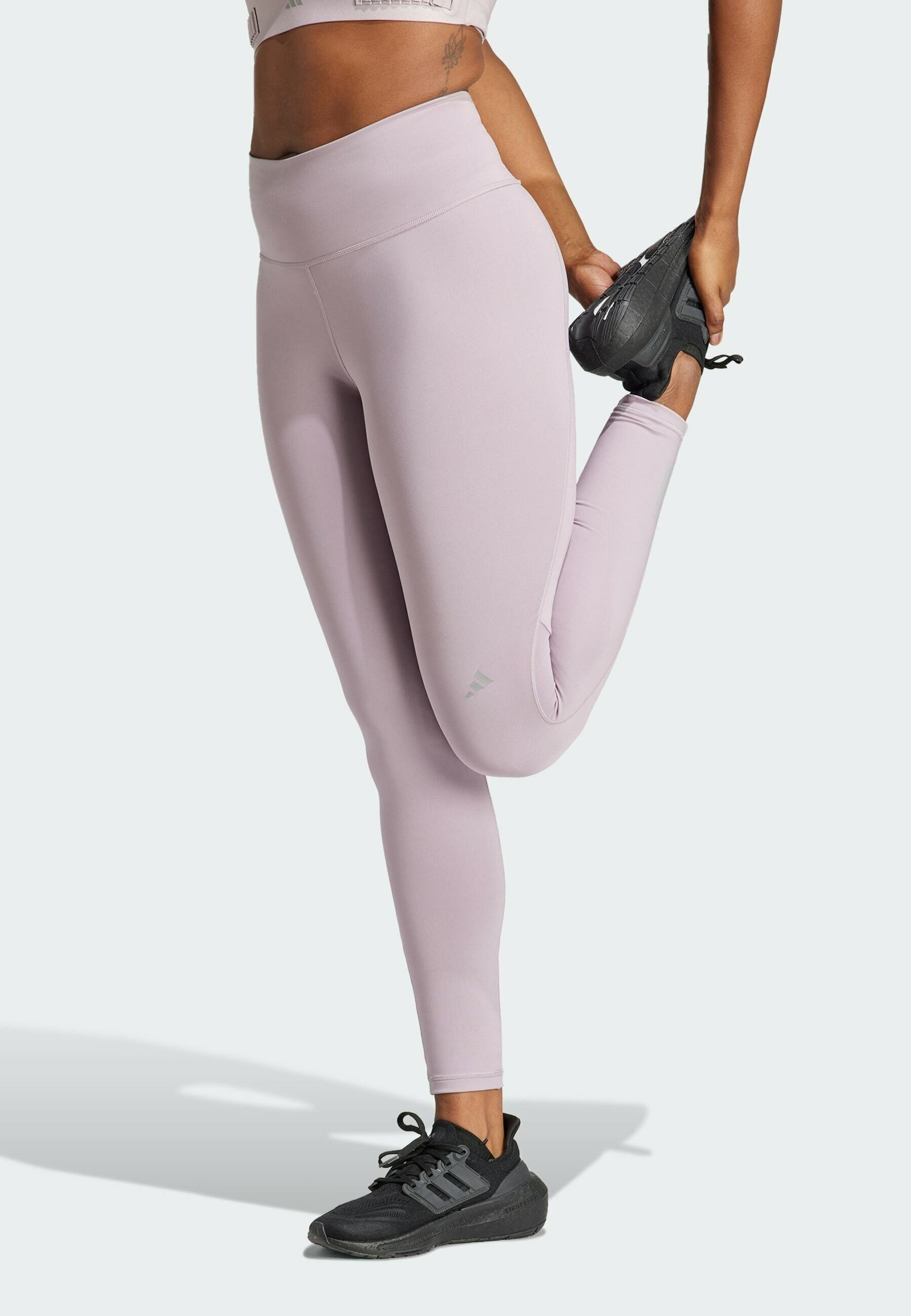 adidas pink and grey leggings