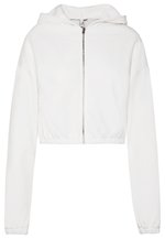 CROPPED ZIP HOODIE - Hoodie met rits - white