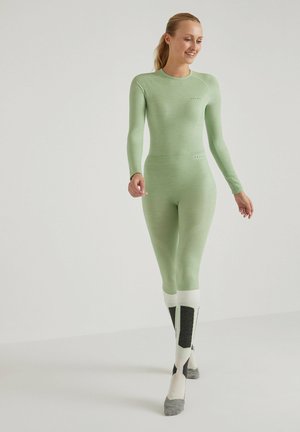 FALKE WOOL-TECH FUNCTIONAL UNDERWEAR FOR COLD TO VERY COLD CONDITIONS - Caleçon long - quiet green