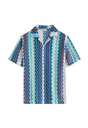 FRILIVIN, CHEMISE VACANCES COL CAMP - Chemise - bleu ciel