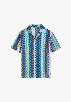 FRILIVIN, CHEMISE VACANCES COL CAMP - Chemise - bleu ciel