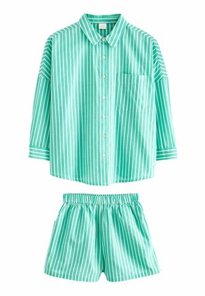 SET  - REGULAR FIT - Shorts - green stripe