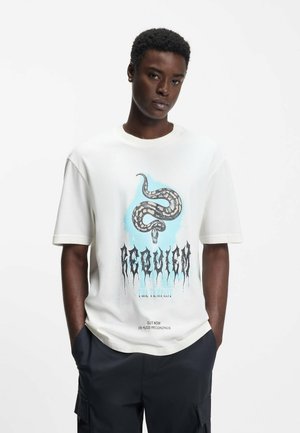 NOCTORNIX - T-shirt con stampa - open white one