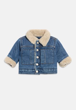 LINED BEAR JACKET BABY UNISEX - Teksajakk - medium wash