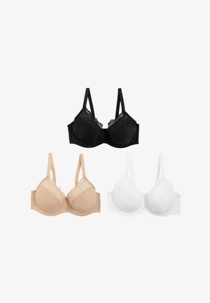 3PK FC MINIMISER - Sujetador con aros - black mix