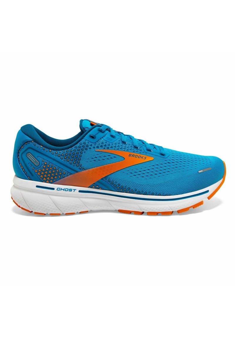 Brooks GHOST 14 Laufschuh Neutral vivid blue orange white/dunkelblau Zalando.de