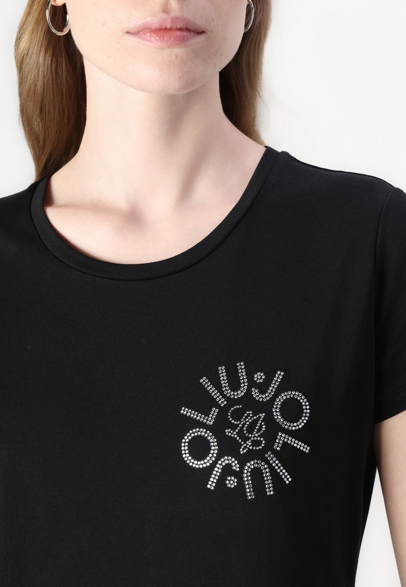 Bliwov Top da donna con ricamo con occhielli per estate