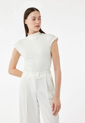 HIGH NECK - T-shirt basic - beige
