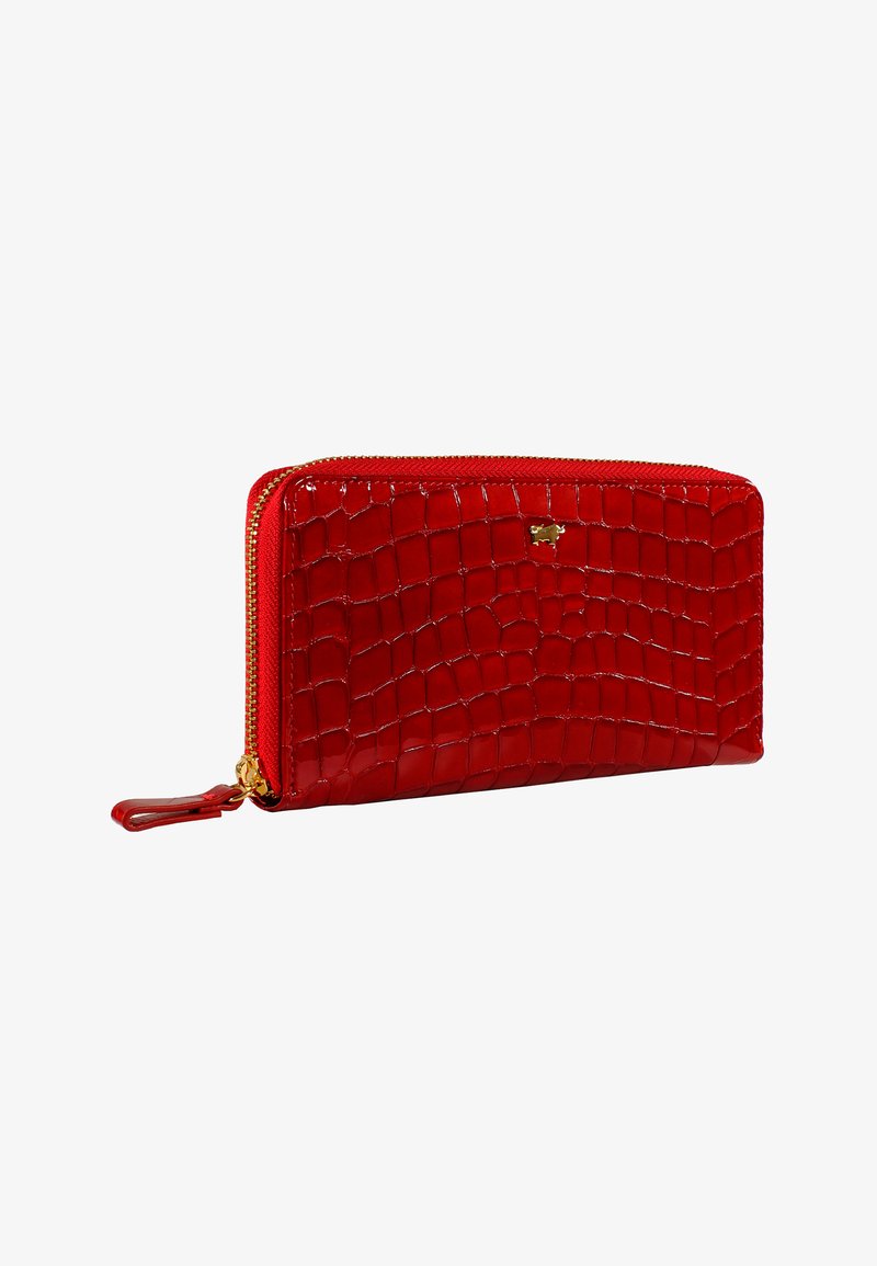 Braun Büffel VERONA IM KROKO-DESIGN - Portefeuille - red