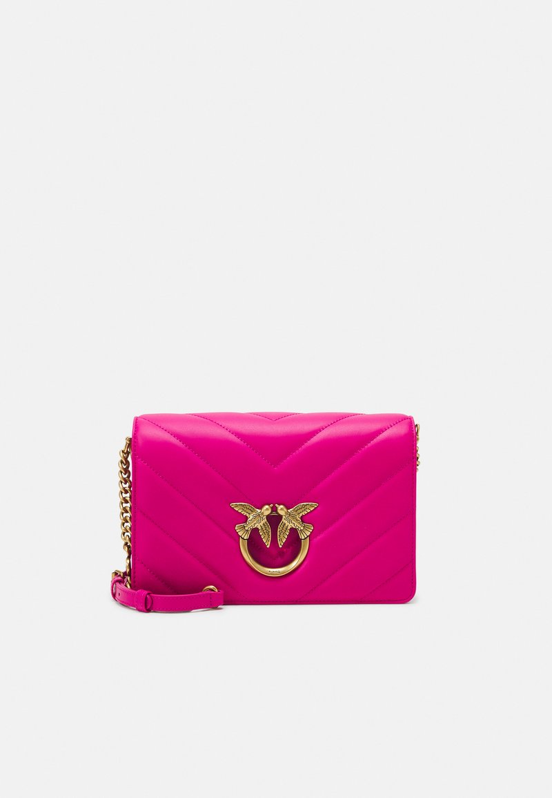 Pinko LOVE CLICK CLASSIC BIG CHEVRON - Borsa a tracolla - pink