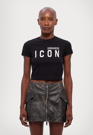 DSQUARED2 ICON BE ICON ICON TEE - Camiseta estampada - black