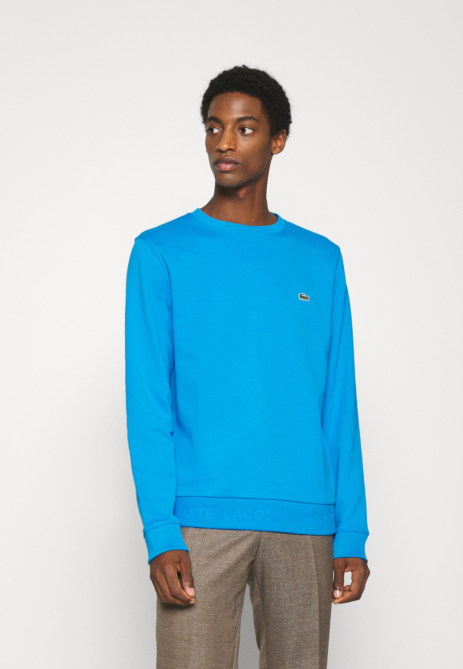 sweat lacoste bleu