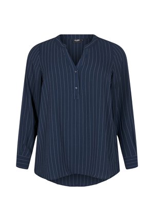 NADELSTREIFEN - Blouse - navy blazer stripe