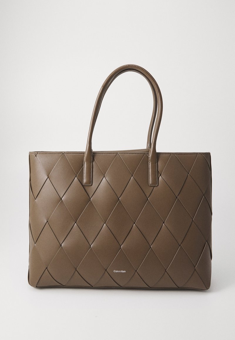 Calvin Klein MEDIUM - Shoppingveske - teak