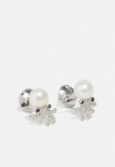 Yvonne Leon PAIRE DE PUCES OCTOPUSS - Náušnice - white gold coloured