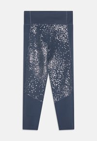 adidas Performance JUNIOR - Tights - preloved ink/silver metallic