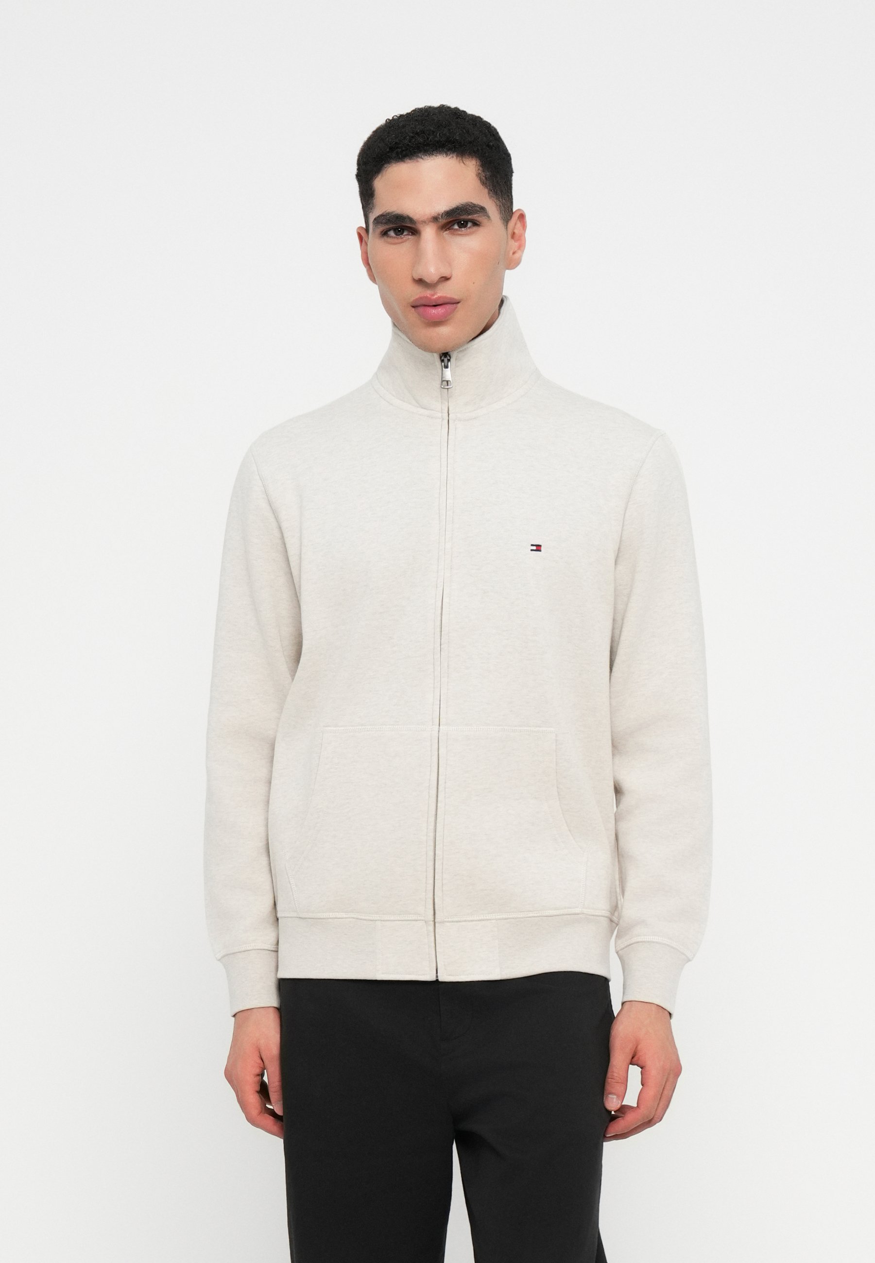 Tommy Hilfiger STAND-UP COLLAR ZIP-THRU FLEECE SWEATSHIRT - Zip-up 