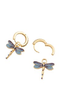 FABLE ENGLAND DRAGONFLY CRYSTAL - Korvakorut - blue gold-coloured