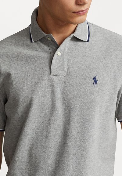 Polo Ralph Lauren CUSTOM SLIM FIT MESH POLO SHIRT - Polotričko - andover heather