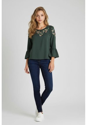BORDADA - Camiseta de manga larga - verde