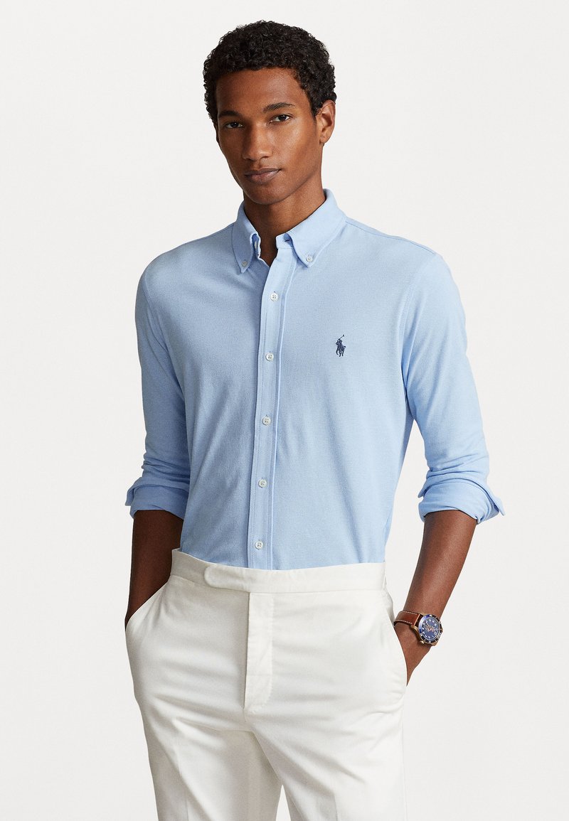 Polo Ralph Lauren - FEATHERWEIGHT MESH SHIRT - Overhemd - bluebell, Vergroten