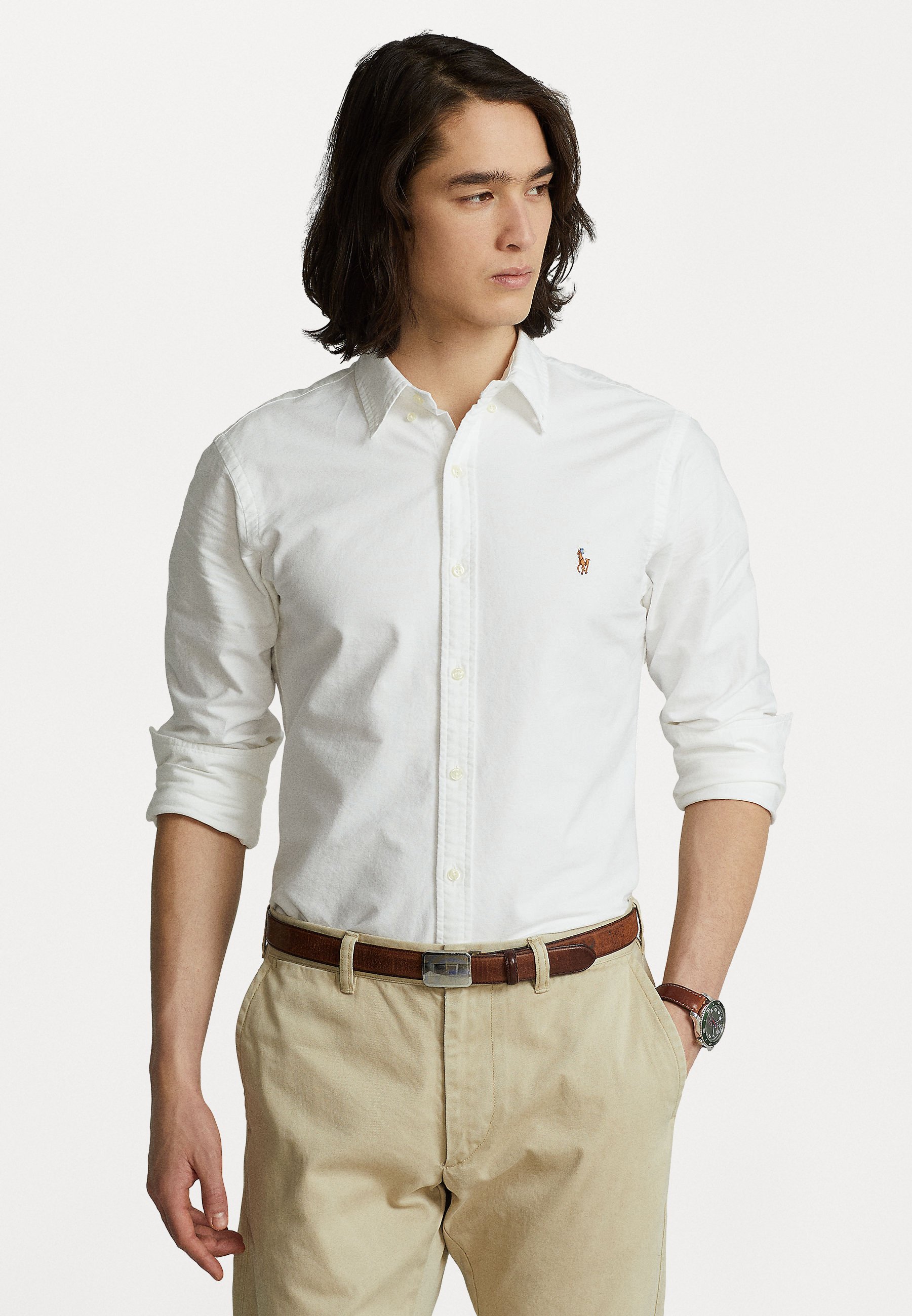 Polo Ralph Lauren SLIM FIT OXFORD SHIRT - Shirt - white - Zalando.ie