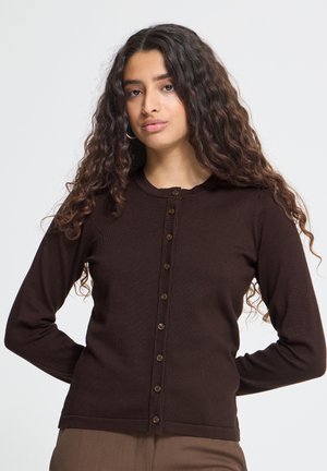 ICHI, IHLULS O-NECK - Gilet - chocolate torte