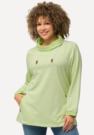 ULLA POPKEN - Confezione Da 2 Canotte Donna - Taglie Forti - Uni E Righe - Scollo A V, Puro Cotone