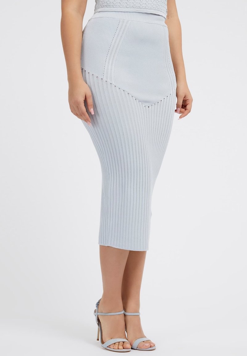 Guess BANDAGE MORBIDO Pencil skirt azzurro/light blue Zalando.ie